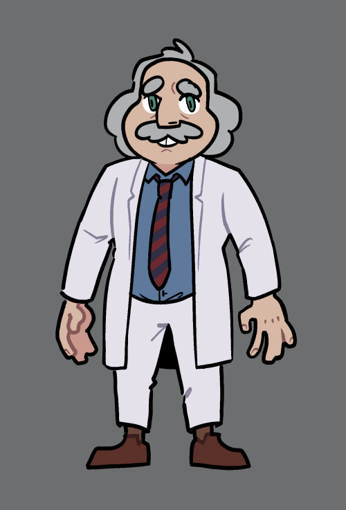 Trying to figure out how I wanna draw Dr. Coomer &ndash; keep swinging between trying to stay faithf