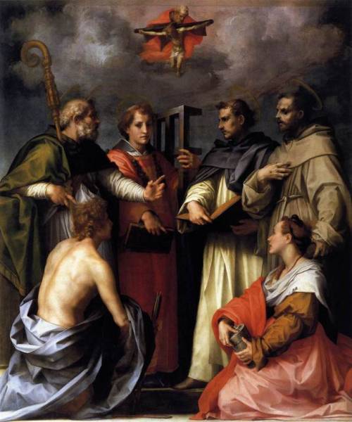 Disputation on the Trinity, Andrea del Sarto, 1517
