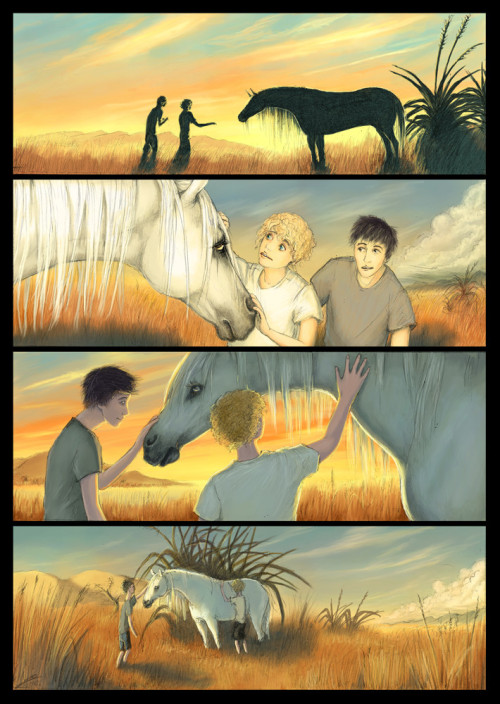 sixpenceee:This horror comic is known as the Kelpie. This mythological creature is a shape-shifting 