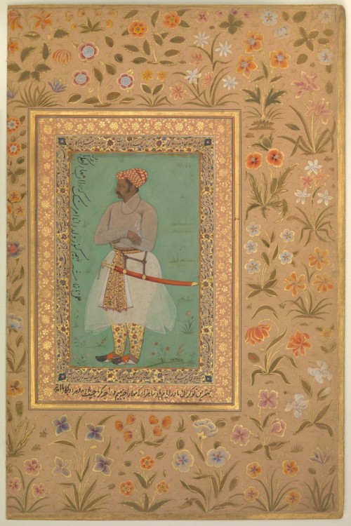 the-met-art:“Portrait of Maharaja Bhim Kanwar”, Folio from the Shah Jahan Album by Nanha, Islamic Ar