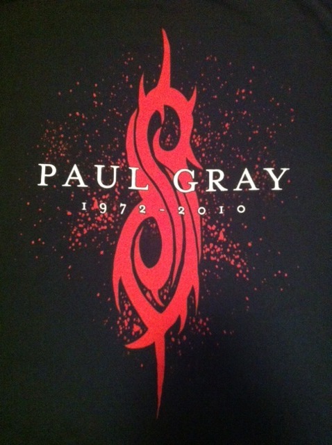 Wearing this shirt in honor of Paul Gray today! Doesnt seem like 4 years have passed. You are missed brother!