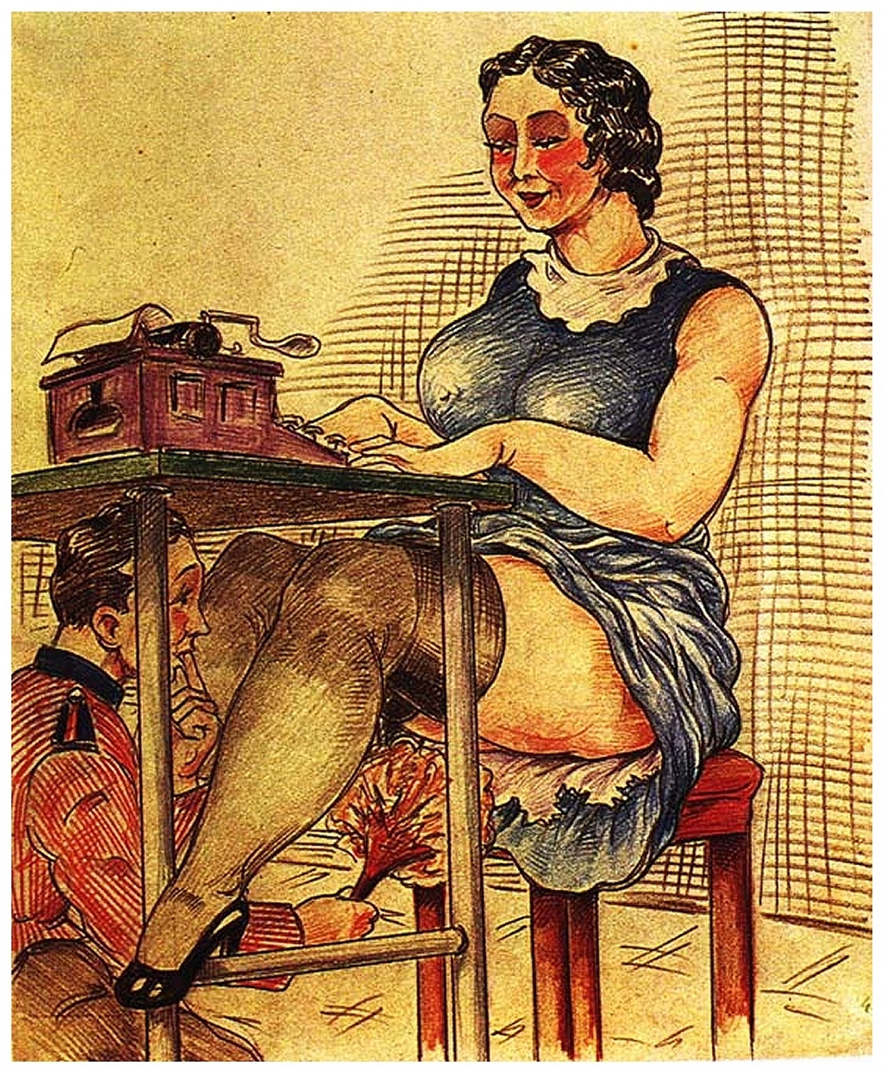 agracier:a secretary at work …