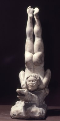 Ancientpeoples:  Statue Of An Acrobat On A Crocodile 1St Century Bc - 1St Century