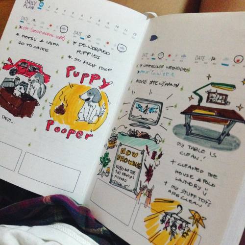 Sneak peek from my 365 daily planner! If people are interested how I fill my planner, I use it for r