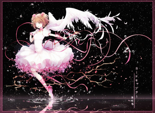 thetangles:★ きのこ姫| 春さくらちらちら☆⊳sakura (cardcaptor sakura)✔ artist allows reprints