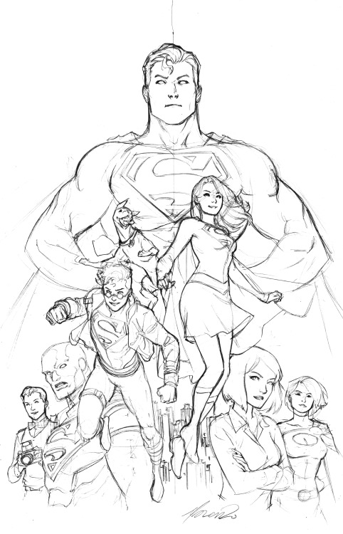 marcusto:Sometime last year I drew this Superman fam piece and some people suggested I added to this