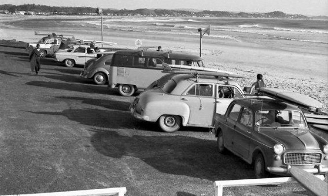 spanishguyinghent: Kirra Carpark, 1962