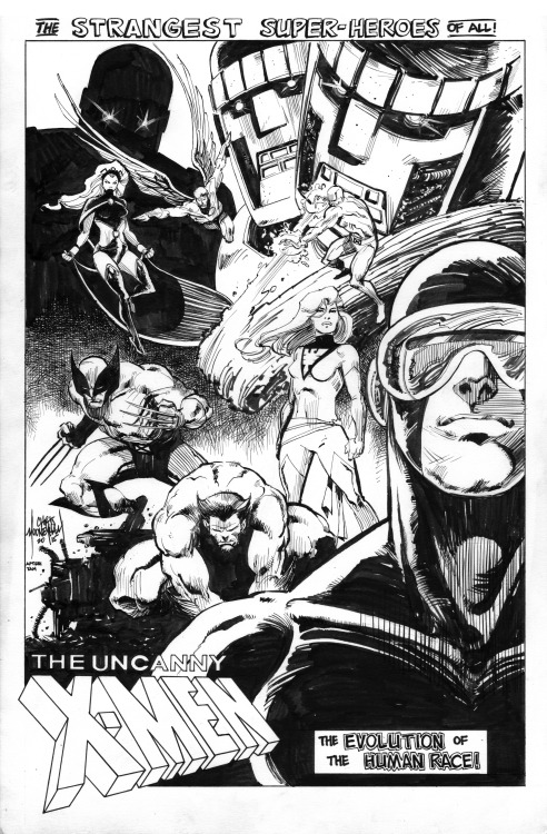 Catching up on some overdue commissions.First up: The Uncanny X-Menpen, brush, and ink