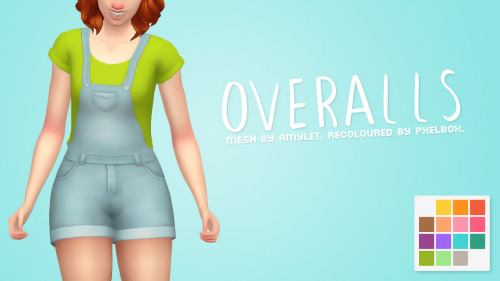 pxelbox: Amylet’s Overalls, recoloured by PXELBOXa simple recolour of amylet’s adorable 