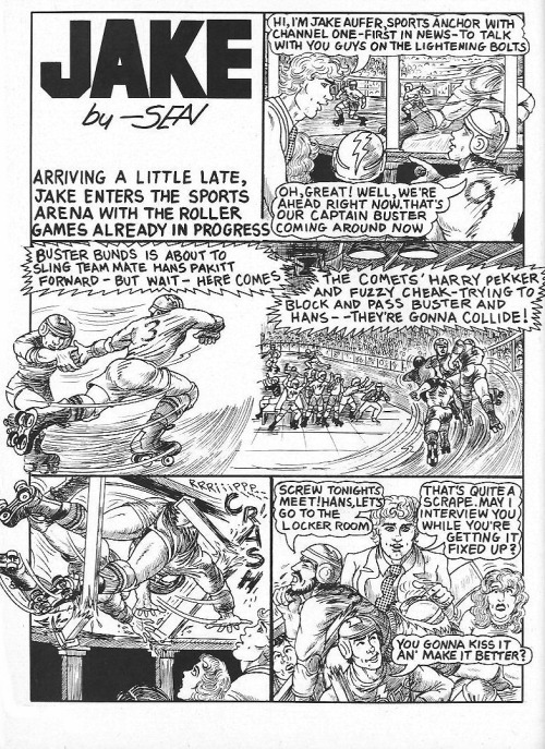 Jake - Roller Games - Panel 2 - by Sean (John Klamik).