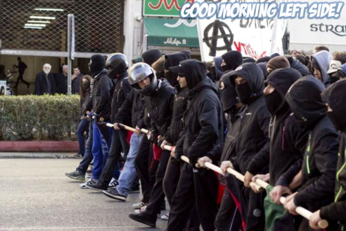goodmorningleftside:  Always on the frontline!