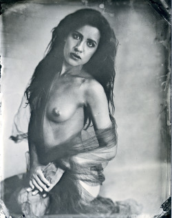 wetplatenudes:Am Montoya, 6.2012. half plate tintype rediscovered in my files.