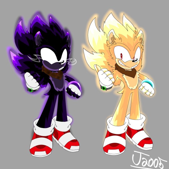 Geek-Wings'sy Fandoms — Super shadow and super sonic/dark sonic