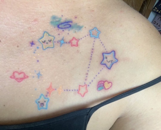 Small Aries Constellation Temporary Tattoo - Set of 3 – Tatteco