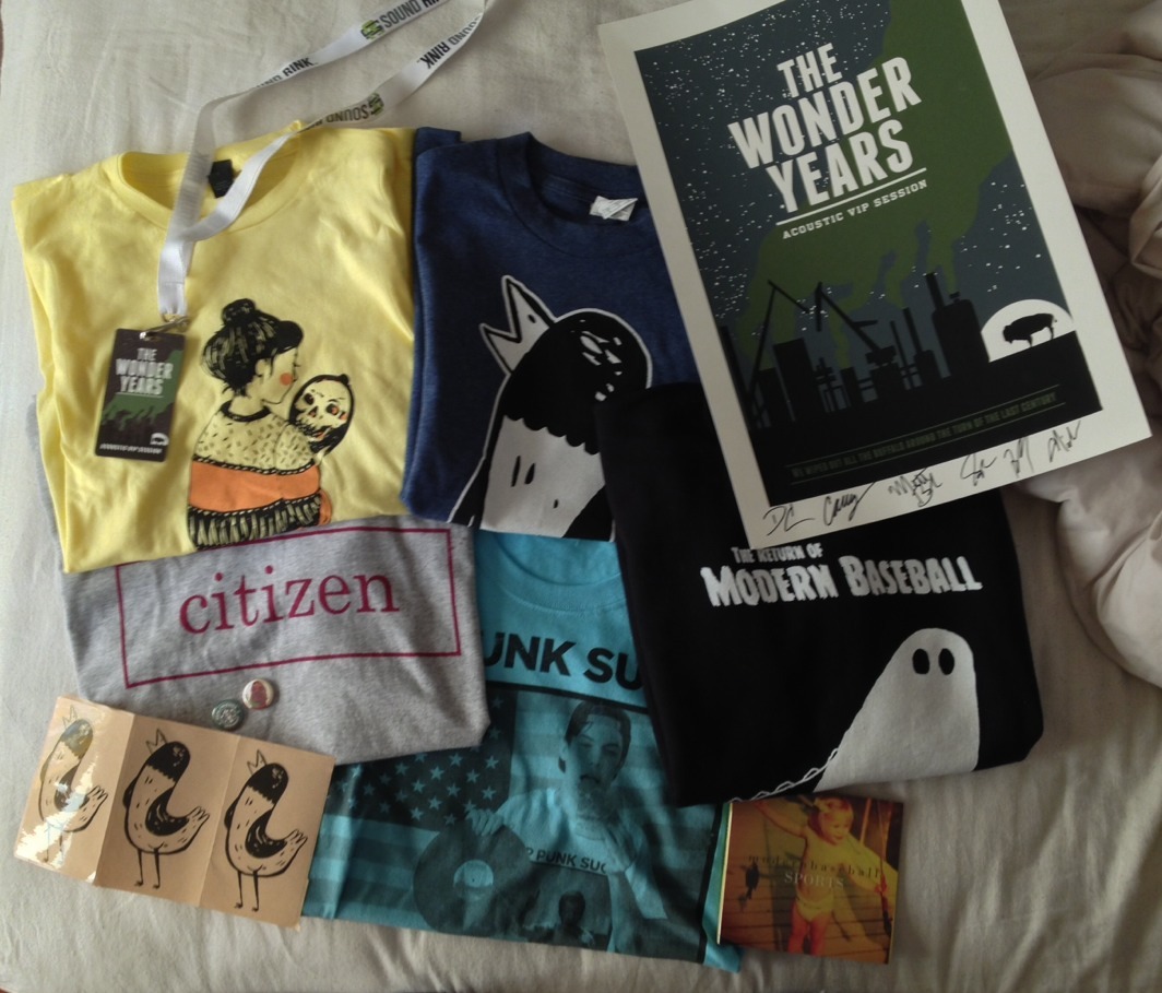 lauraalamode:  Merch from last night :)