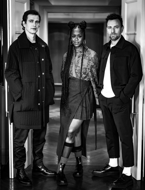 hayden-christensen:HAYDEN CHRISTENSEN, MOSES INGRAM, EWAN MCGREGOR Photographed by Misan Harrim