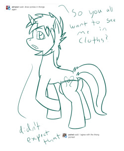 taboopony:  from the comments i get I imagined
