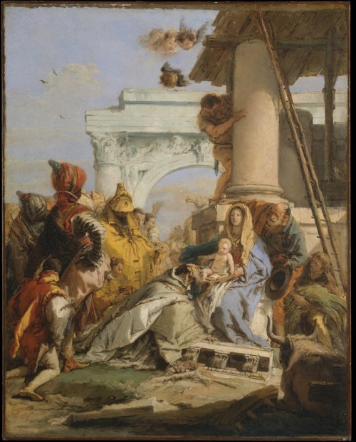 Giovanni Battista Tiepolo, The Adoration of the Magi, 60 x 48 cm, date unknown, New York, The Metrop