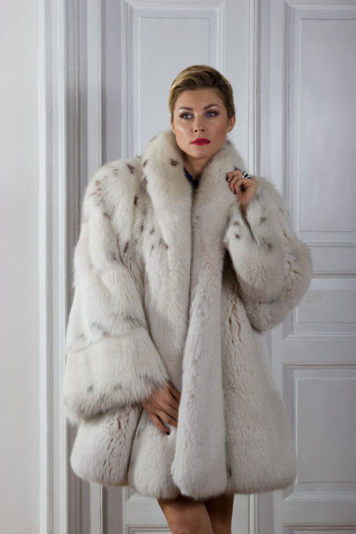 This coat makes me weak in the knees. From Borello Furs.