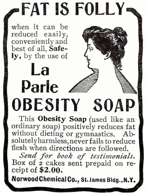 This blog is brought to you by…La Parle Obesity SoapWant to lose the weight without the work 