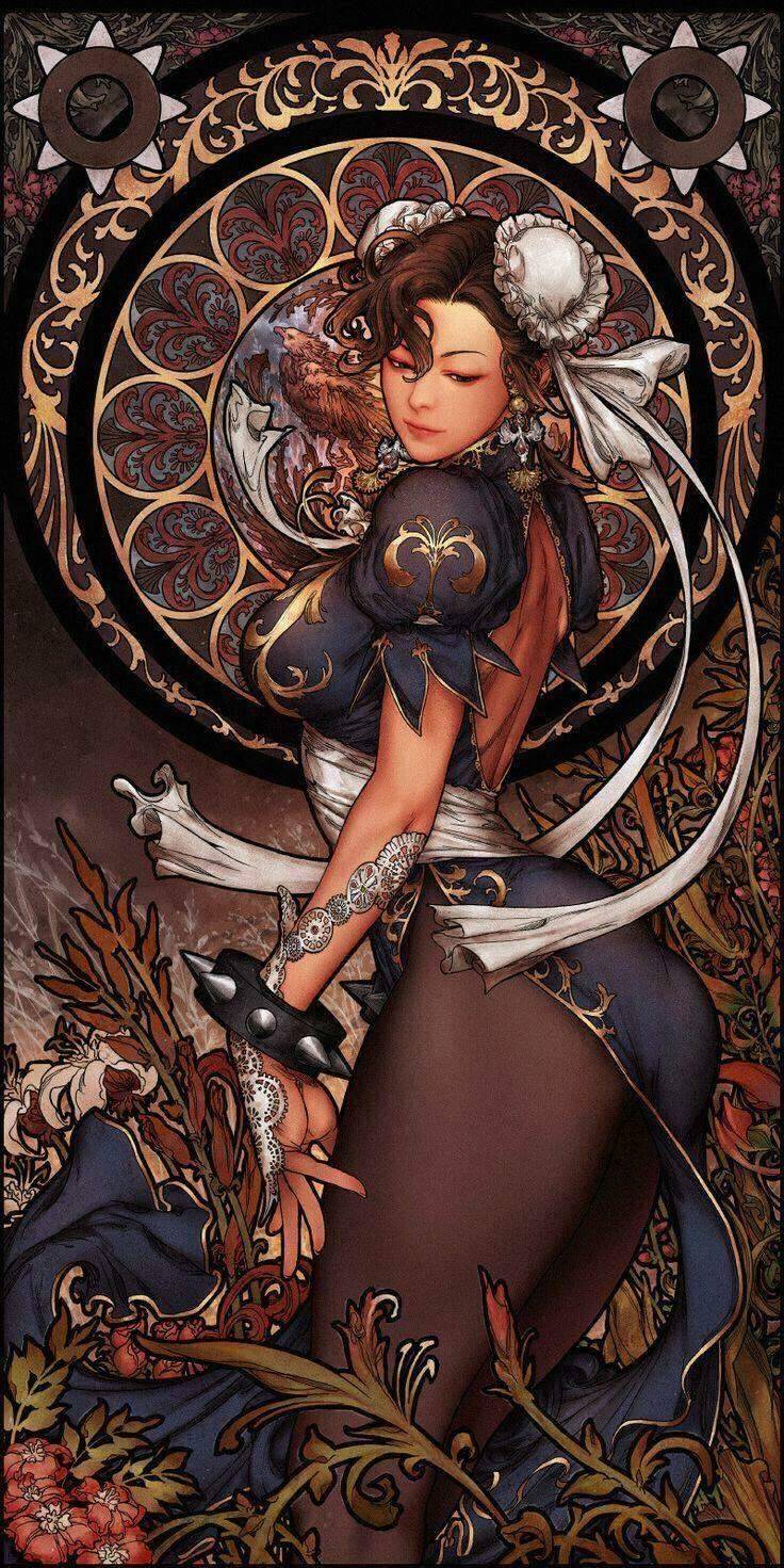 verdeinvolumes: “Art Nouveau Chun-Li” - By Woo Kim (2016)