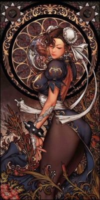 verdeinvolumes: “Art Nouveau Chun-Li”