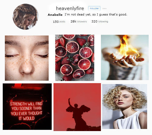 fallen angel instagrams (&frac12;): anabelle, flynn, max