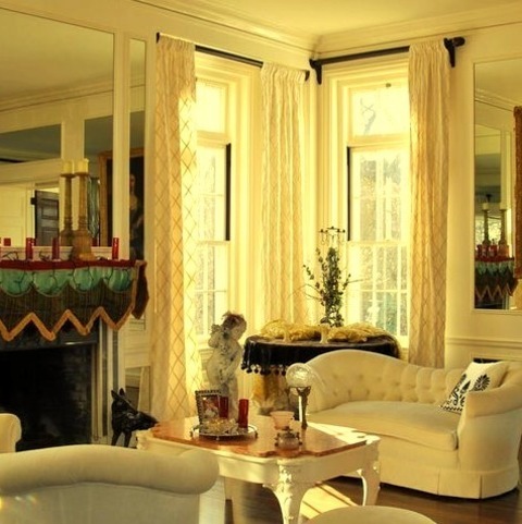 Midcentury Living Room New YorkAn Enormous 1950s Loft-style Living Room Remodel With A Bar, A Plaster