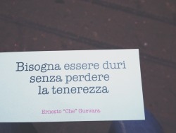 animesegnate:  “Bisogna essere duri senza perdere la tenerezza”  - Ernesto “Che” Guevara.  ((fotomia))