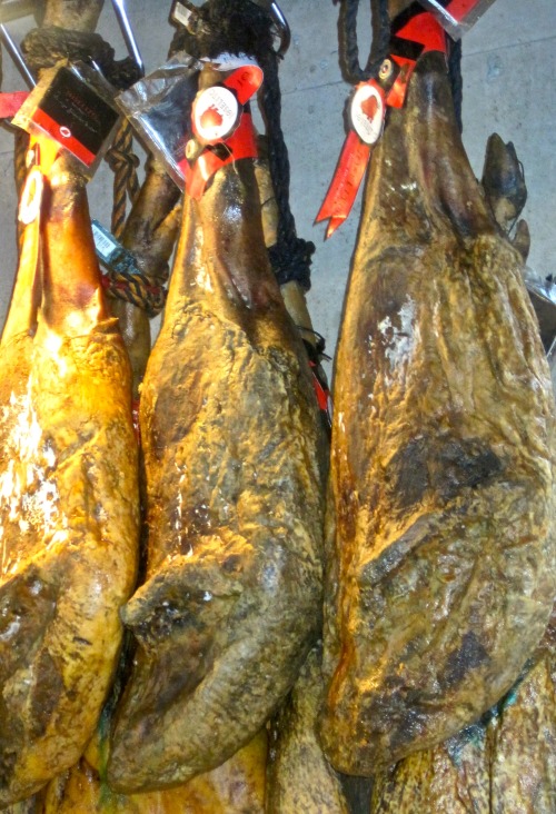 Dry Cured Hams (York Ham), Burough Market, London, 2010.When I was young, ham was always on the New 