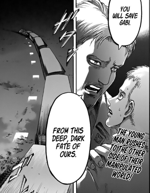 Theory time: 1. What if Reiner told Falco to save Gabi because he see Gabi as the fourth one(the boy