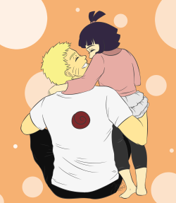 j3nnt:  NaruPops and Lil’ Hima. SO CUTE. 