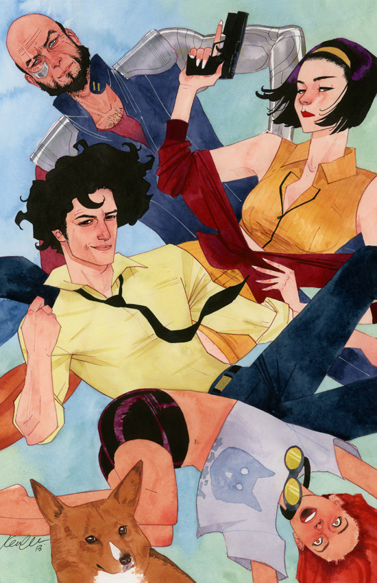 kevinwada: Cowboy Bebop commission Wanted to Wada-fy the characters a bit, stay true