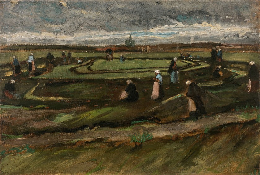 amare-habeo: Vincent Van Gogh (Dutch, 1853 - 1890) Netting in the dunes, 1882 Oil