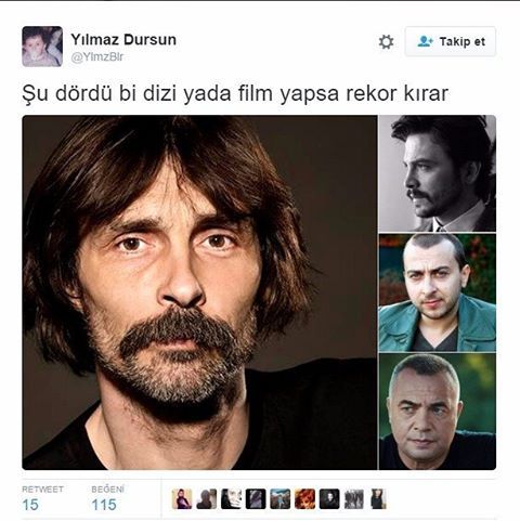 Şu dördü bi dizi yada film...