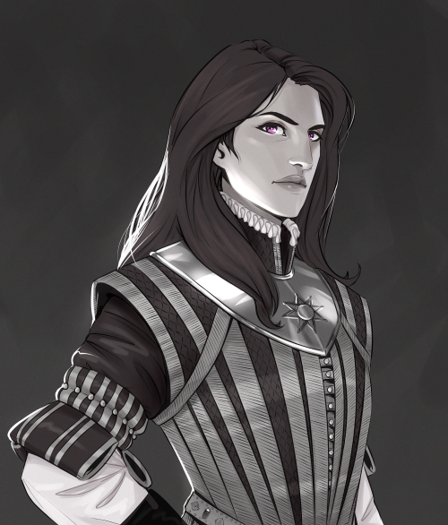 romans-art: binged the Witcher this weekend and had to draw the best girl Yennefer 