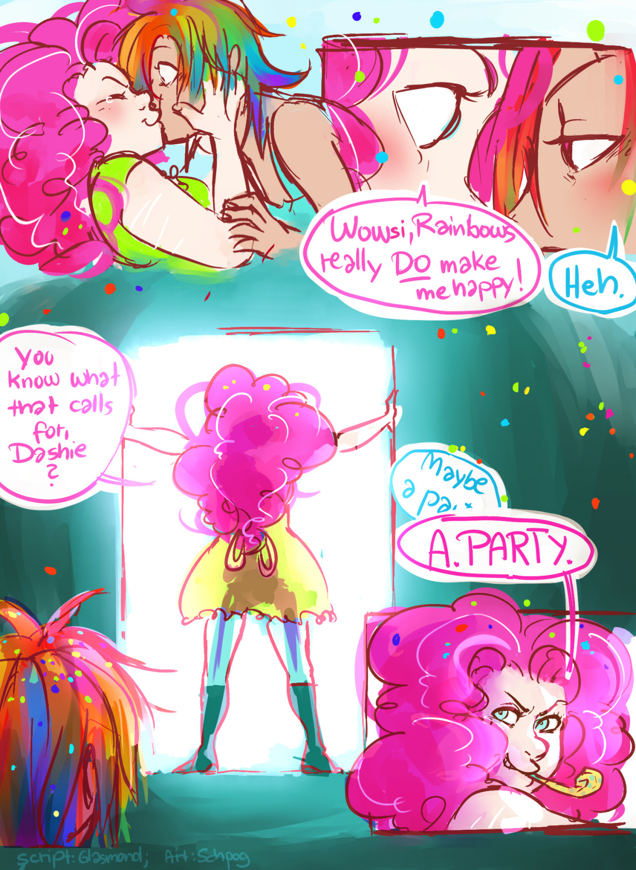 human-pinkie-pie:  askhumanappledash:  RD:  *cough*   IT’S GOOD TO BE BACK  It&rsquo;s