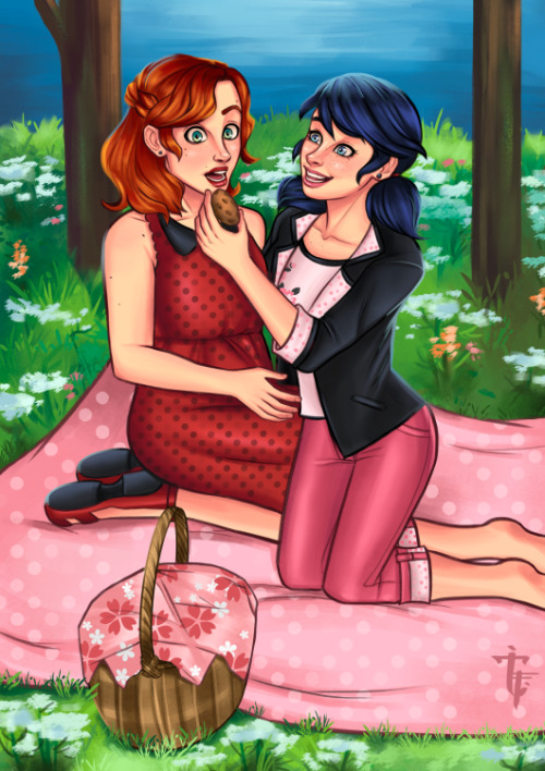 My collection of incredibly shippy Miraculous Ladybug pics I&rsquo;ve commissioned so far. :)Maribug