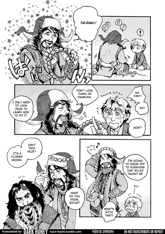 kuro-hachi:   [3/17 Harucomi] New Book Sample [Hobbit]by 880  The company rested