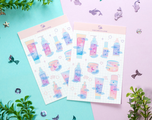 new skincare bullet journal stickers available in our shop here!