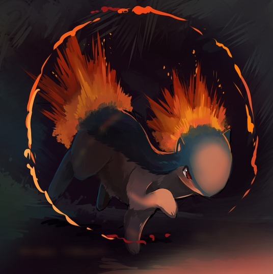 youngjusticer:  This volcano Pokemon is 2’11&quot; and weighs about forty-two.