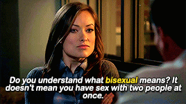 dailylgbtq:Bi characters + saying bi(sexual) [part 1 of 2]From left to right: Petra Solano (Jane the
