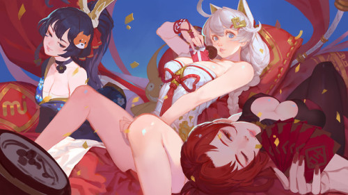崩坏三 新春贺图  JUANKAI L www.artstation.com/artwork/YDDLK
