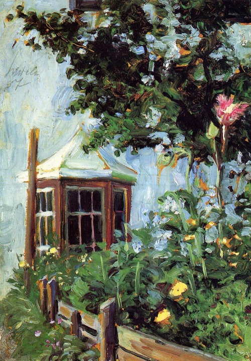 transiberiana:  House with a Bay Window in the Garden Egon Schiele, 1907