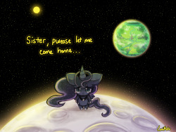 tehlumineko:  princess luna - banished from