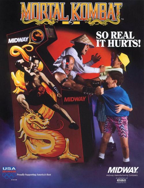 XXX arcadequartermaster:  MORTAL KOMBAT (Midway photo