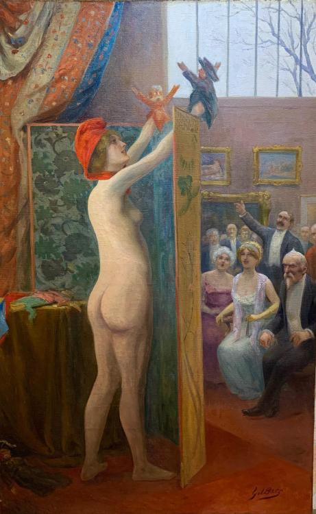 Gil Baer (French, 1863-1931). Puppet show (1910).