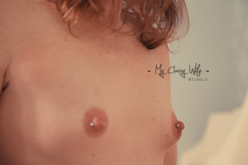 myclassywife:  Her pretty nipples!