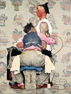 skindeeptales:  A Norman Rockwell’s classic that I love!I have this one on my living room wall
