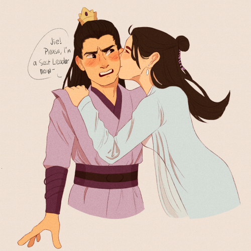 shes-got-help:Jiang Cheng doesn’t know how to handle affection because he’s never gotten any but I p